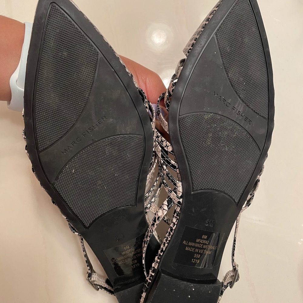 Marc Fisher Snake Print Flats - image 3